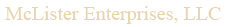 McLister Enterprises, LLC. Logo