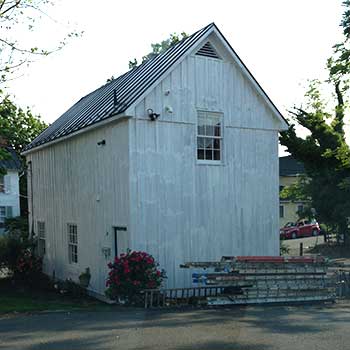 white barn